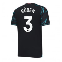 Manchester City Ruben Dias #3 Tretí futbalový dres 2023-24 Krátky Rukáv